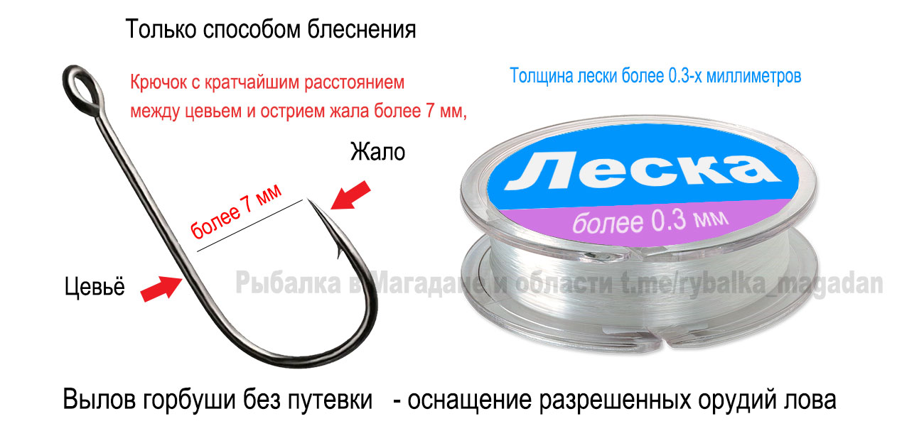 Оснащение орудий лова горбуши